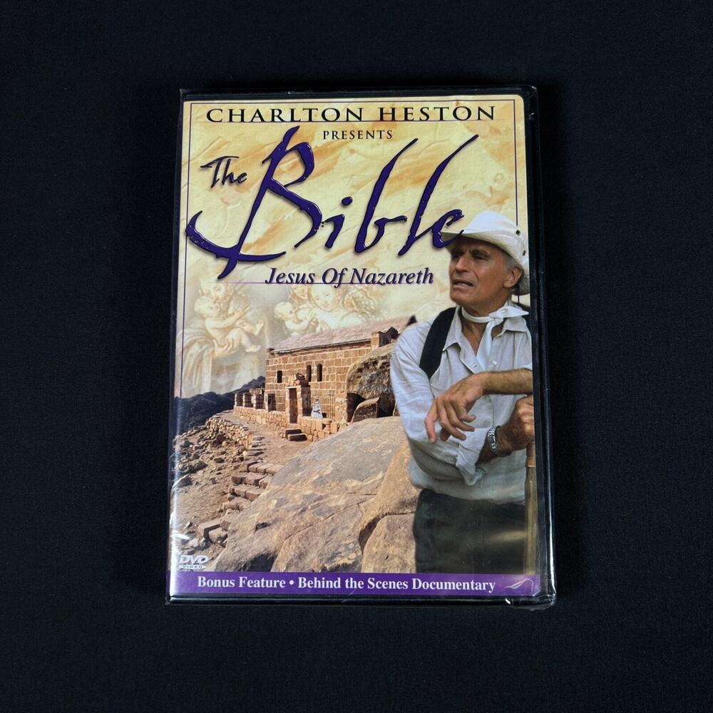 JESUS OF NAZARETH Charlton Heston Presents Bible Christ Life Biblical DVD NEW